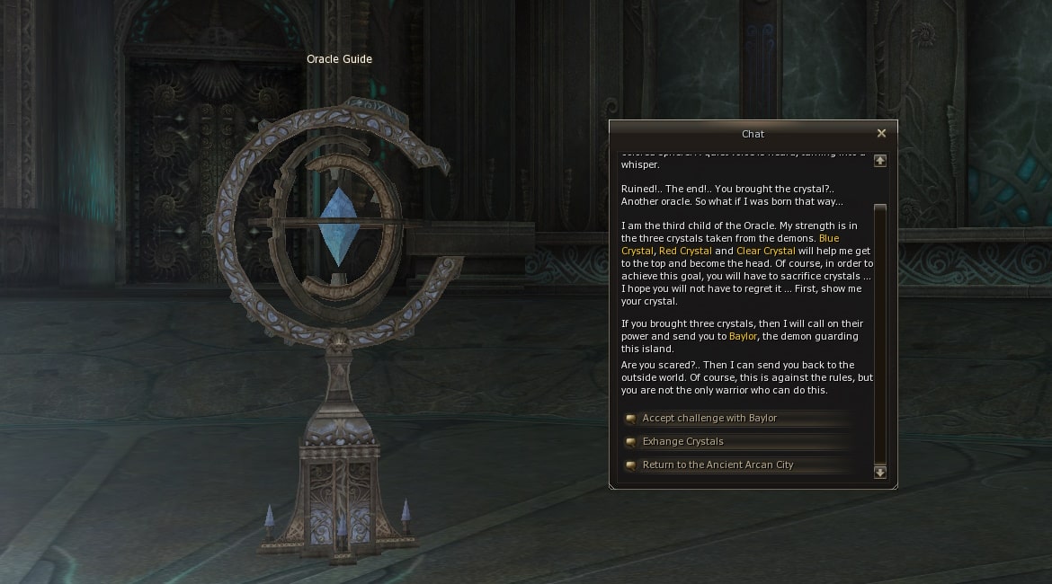 Oracle Guide eternal